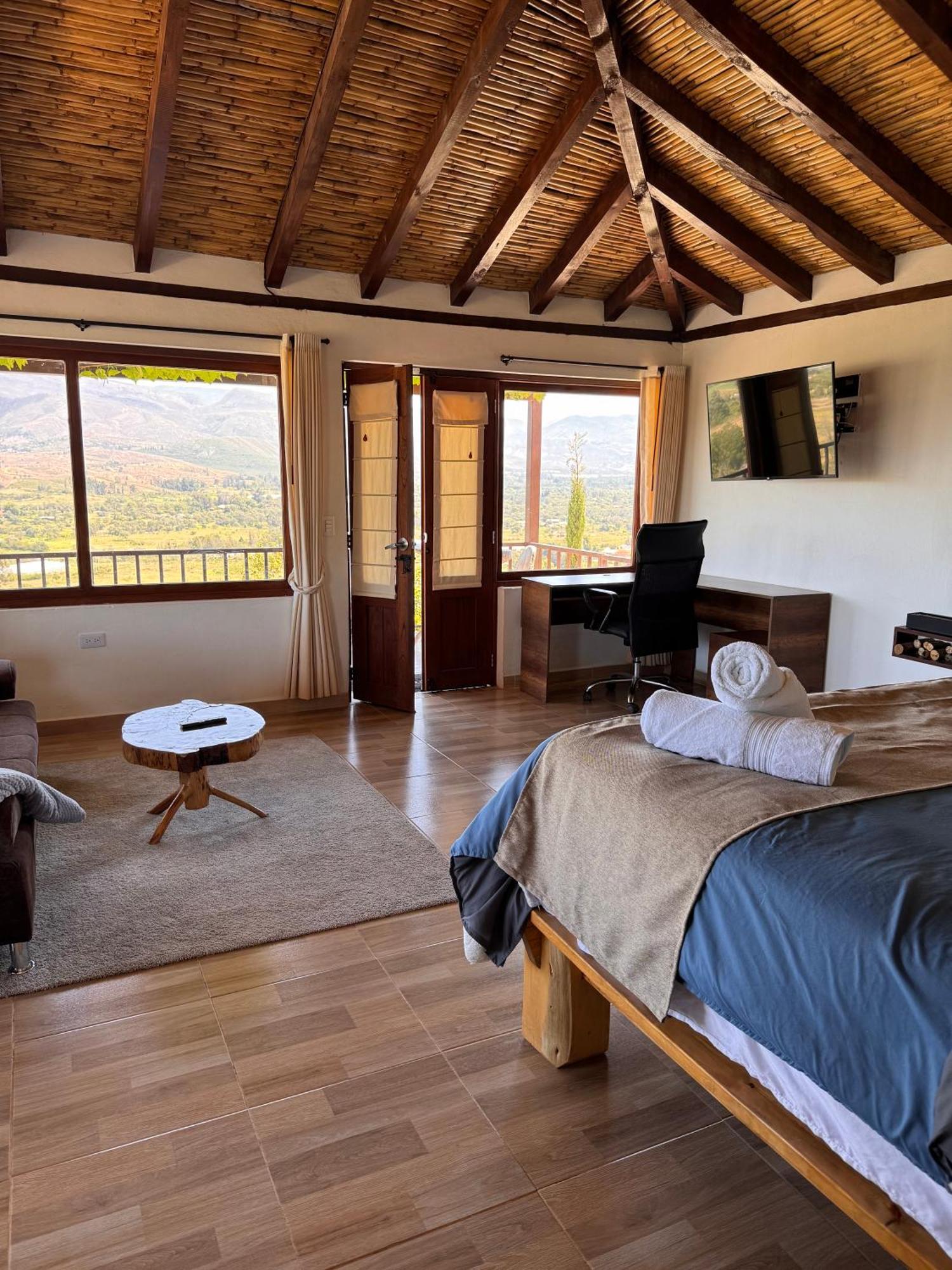 Glamping Con Jacuzzi Mirador Jarana Villa De Leyva Exterior foto